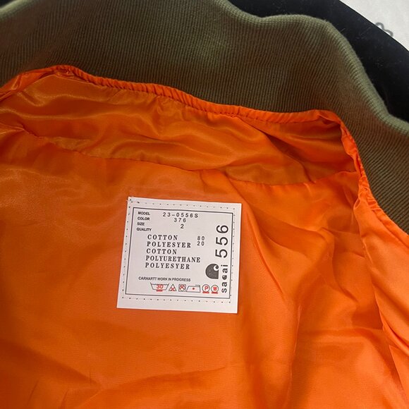 Sacai x Carhartt WIP Canvas Jacket - Beige - Picture 12 of 13